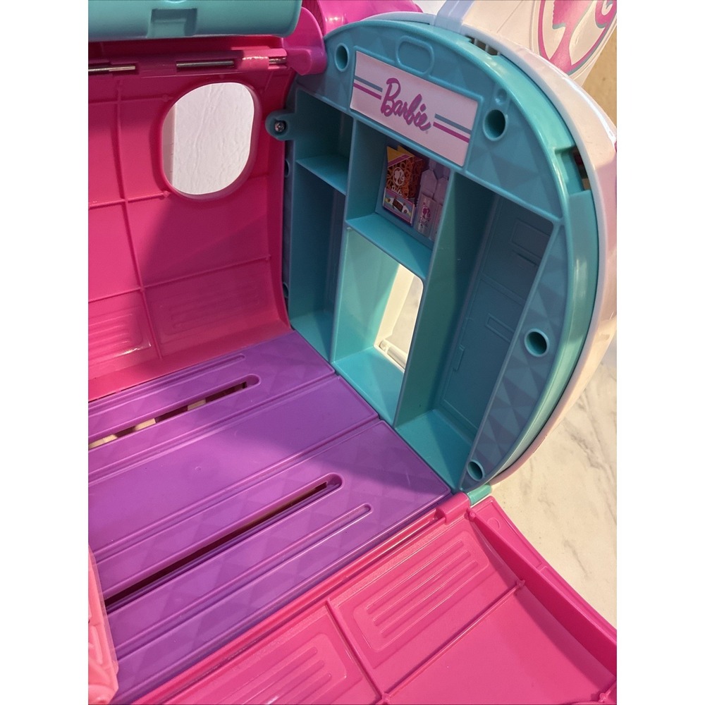 Barbie Pink Jet Airplane Playset – Opens into Cabin w/Seats & Cockpit - Picture 7 of 12